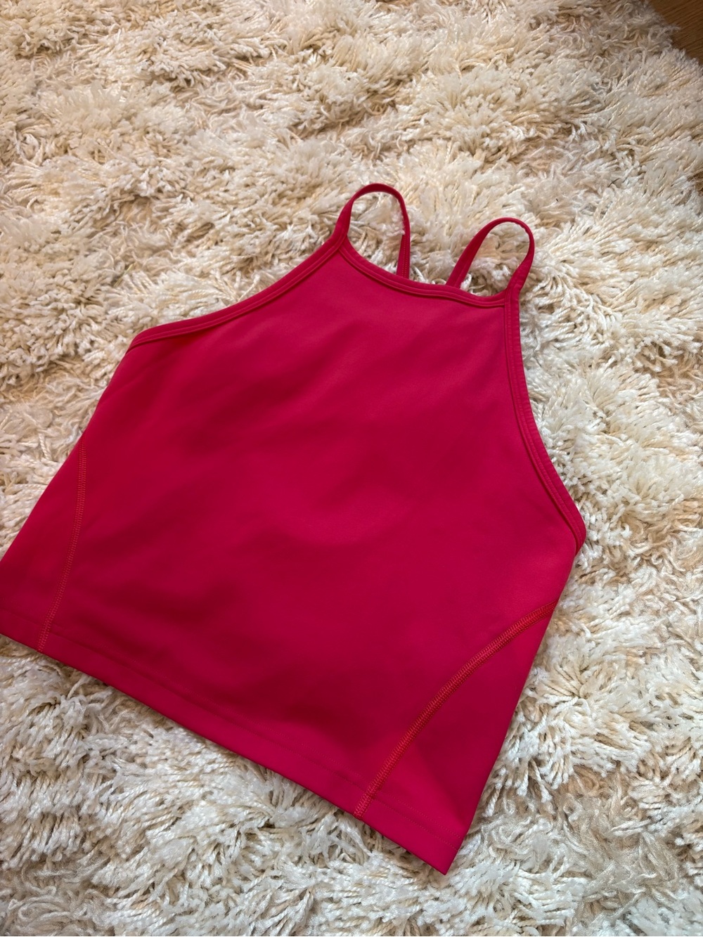 Lululemon Hot Pink High-Neck Tank Top